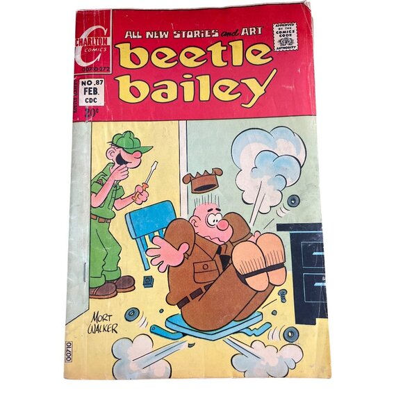 Charlton Comics Beetle Bailey #87 February 1972 Vintage Issue Bagged Boarded - Picture 1 of 5